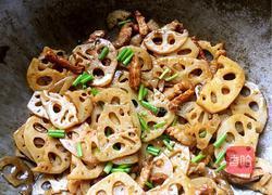 莲藕炒肉的做法图解7