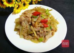 酸菜炒肉丝的做法图解9