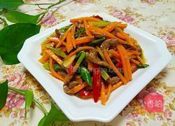 红萝卜丝炒牛肉丝的做法图解9