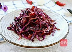 炝炒紫甘蓝的做法图解7