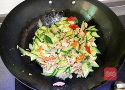 黄瓜炒肉的做法图解7