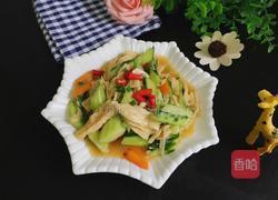 黄瓜腐竹的做法图解8