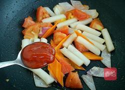 番茄炒年糕的做法图解4