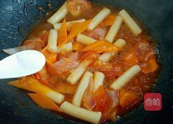 番茄炒年糕的做法图解6