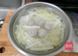 白菜丸子汤的做法图解6