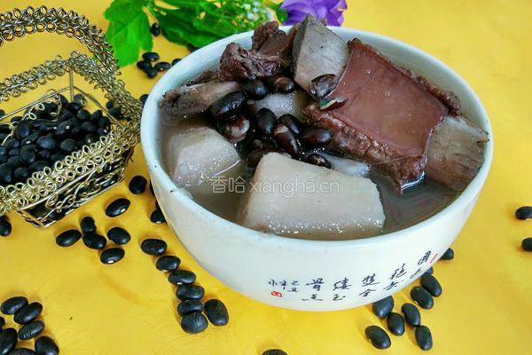 黑豆山药排骨汤的做法 菜谱 香哈网