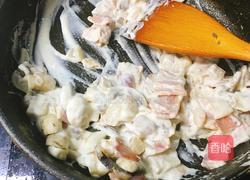 奶油培根蘑菇意面的做法图解12