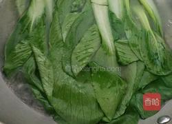 腐竹烧油菜的做法图解4