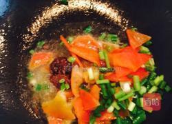 油菜炒木耳的做法图解2