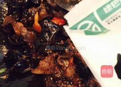 油菜炒木耳的做法图解5
