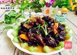 油菜炒木耳的做法图解13