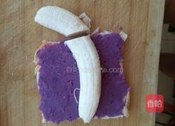 香蕉紫薯吐司卷的做法图解11