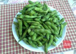 煮毛豆的做法图解1