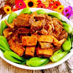 油豆腐泡烧牛肉