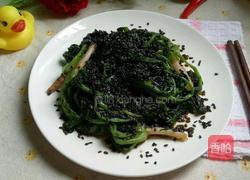 凉拌芝麻菠菜的做法图解7