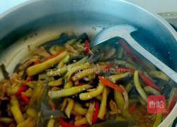 茄丝炒肉的做法图解7