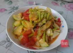 西葫芦炒西红柿的做法图解5
