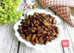 油炸蚕蛹的做法图解4
