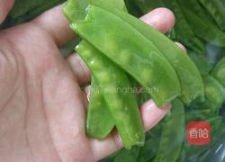 荷兰豆炒肉的做法图解2