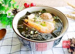 裙带菜汆丸子汤的做法图解8