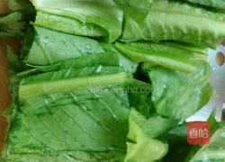 素炒油麦菜的做法图解2