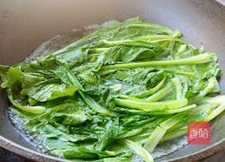 虾炒小白菜的做法图解4