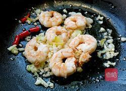 虾炒小白菜的做法图解7