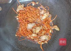 小炒虫草花的做法图解4