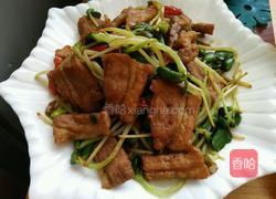 青豆苗炒肉的做法图解11