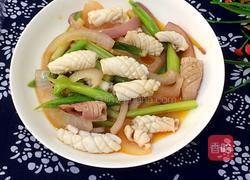 洋葱炒鱿鱼的做法图解8