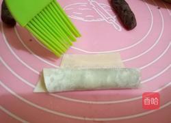 无油低脂红豆卷的做法图解3