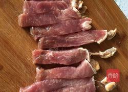 牛排炒花卷的做法图解3