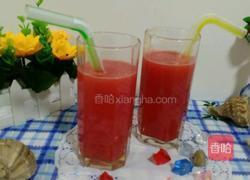 鲜榨西瓜雪梨汁的做法图解8