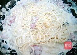 奶油培根意大利面的做法图解16