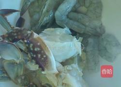 海蟹鲜虾粥的做法图解3