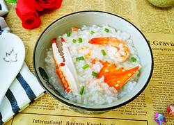 海蟹鲜虾粥
