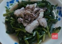 鱿鱼炒韭菜的做法图解6