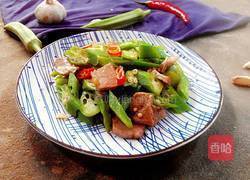 黄秋葵炒肉的做法图解8