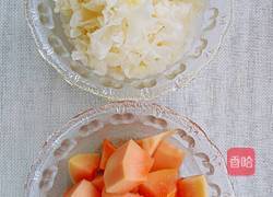 木瓜银耳汤的做法图解1