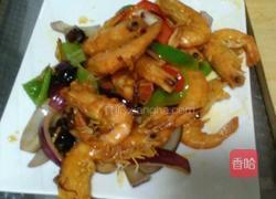 洋葱炒虾的做法图解12