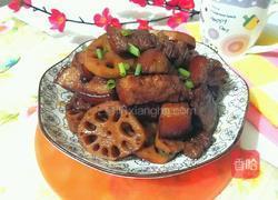 莲藕红烧肉的做法图解10