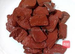 炒猪血的做法图解1