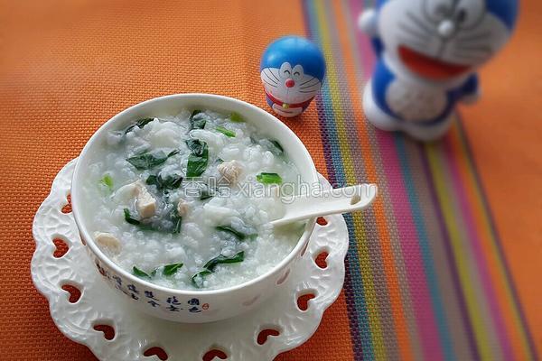 鸡肉菠菜粥