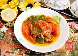 青椒西红柿的做法图解1