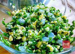 韭菜虾仁鸡蛋哈饼的做法图解6
