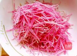 糖醋心里美萝卜的做法图解3