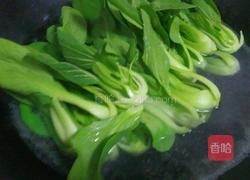 椒油口蘑小油菜的做法图解3