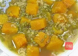 小米南瓜绿豆羹的做法图解4