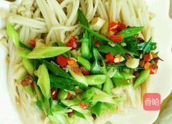 蒜苗拌金针菇的做法图解10