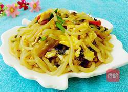 酸菜炒粉的做法图解9